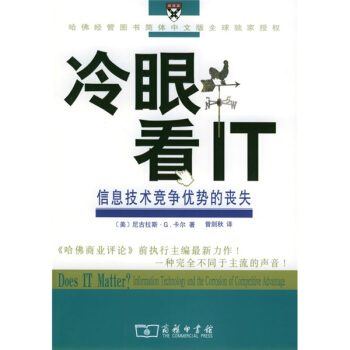 《冷眼看IT:信息技术竞争优势的丧失》[56M]百度网盘|pdf下载|亲测有效